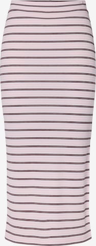 Gonna 'PCJayjay' di PIECES in rosa: frontale