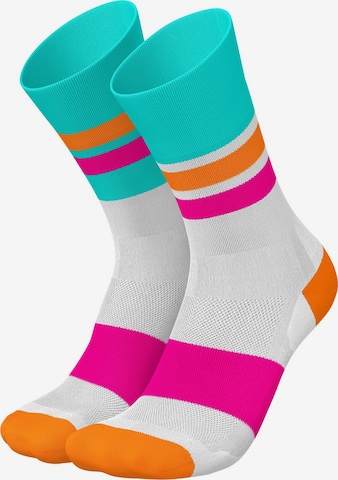 INCYLENCE Athletic Socks 'TRACKS' in Blue: front