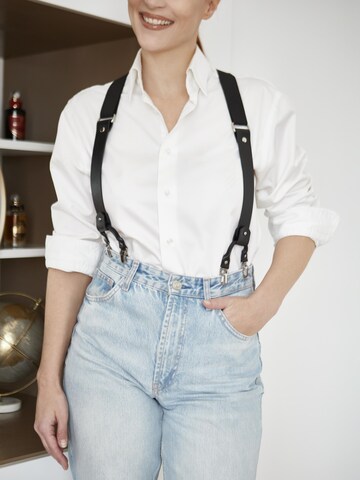 Bretelles de pantalon 'Kara' GODDESS Leather en noir