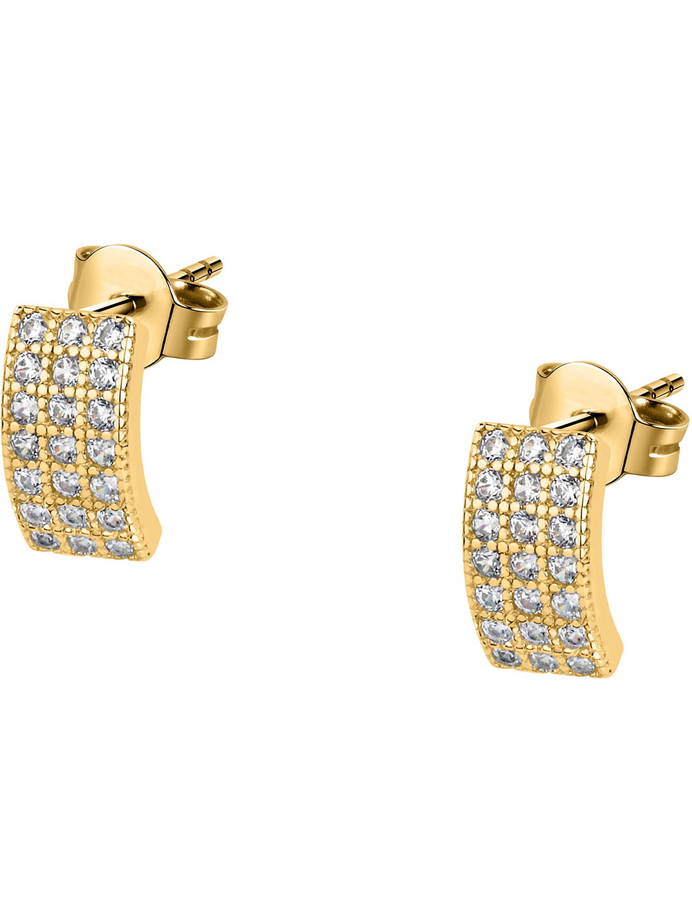 CHRIST Earrings in Yellow: front