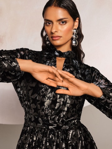 Robe love & roses en noir