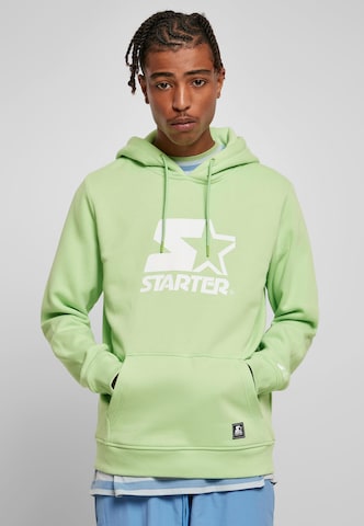 Starter Black Label regular Μπλούζα φούτερ σε πράσινο: μπροστά
