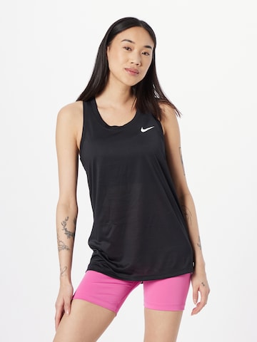 NIKE Sporttop in Zwart: voorkant