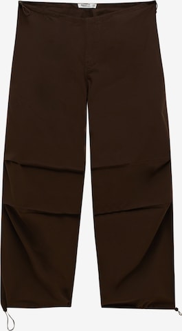 Pull&Bear Pants in Brown: front