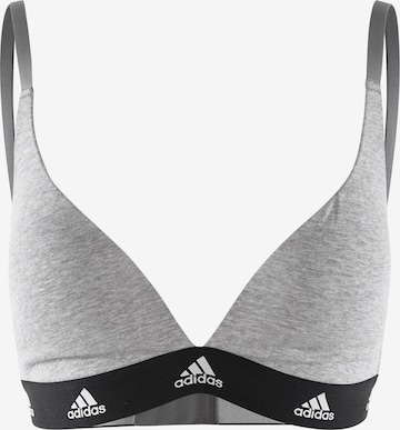 ADIDAS SPORTSWEAR Bügelloser BH ' PADDED BRALETTE ' in Grau: predná strana