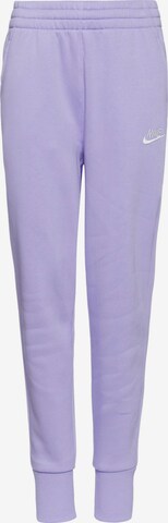Nike Sportswear Tapered Pants 'Club' in Purple: front