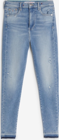 Tommy Jeans Skinny Fit Дънки 'Sylvia' в синьо: отпред