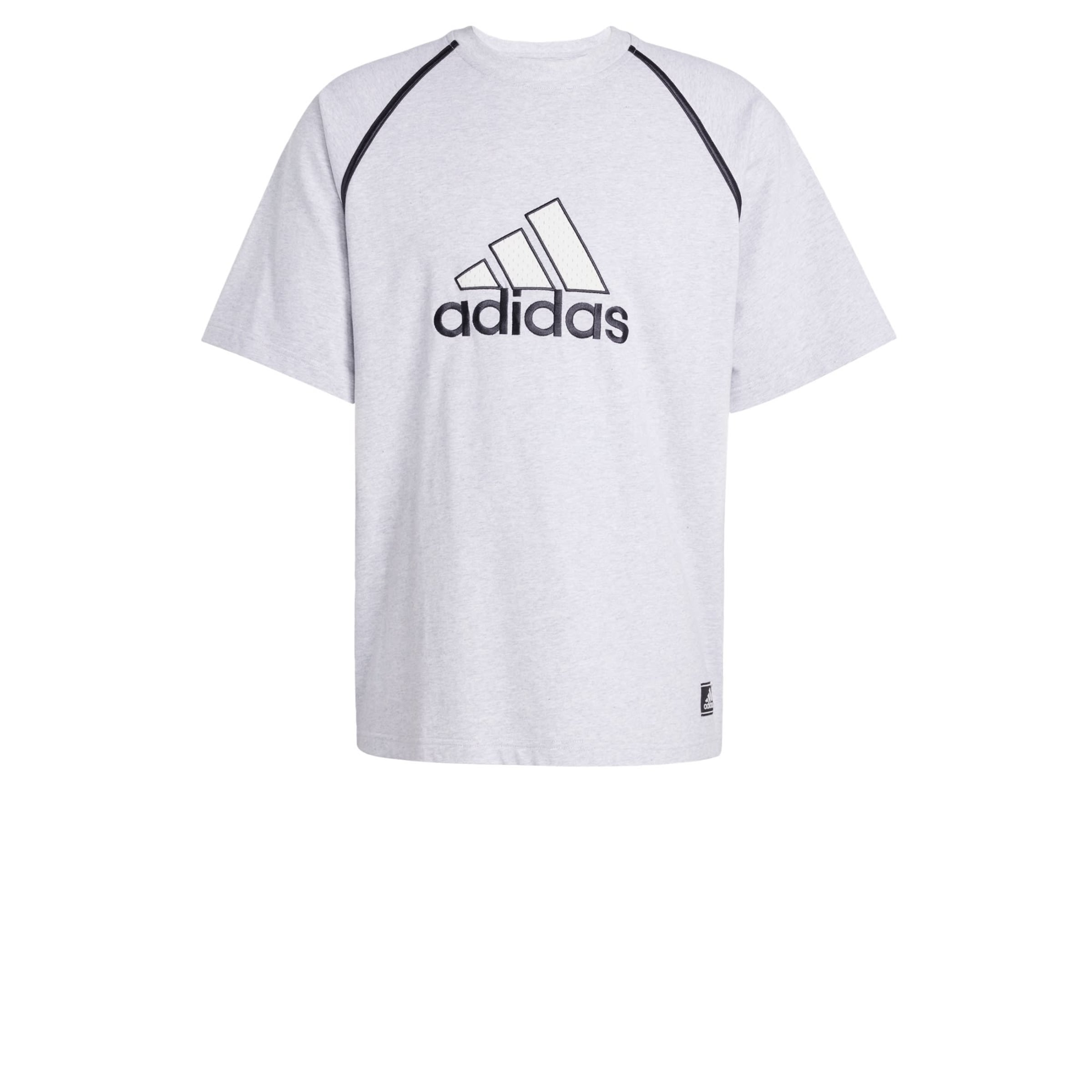 ADIDAS ORIGINALS Тениска 'Badge Of Sport' в сиво: отпред