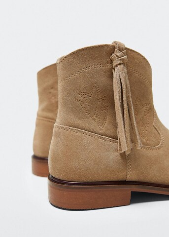 MANGO KIDS Boots 'Folk' in Beige