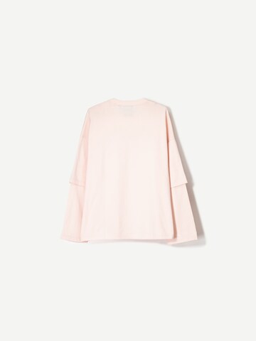 Bershka Majica | roza barva