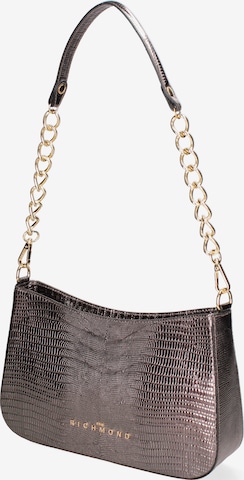 John Richmond Schoudertas in Grijs: voorkant