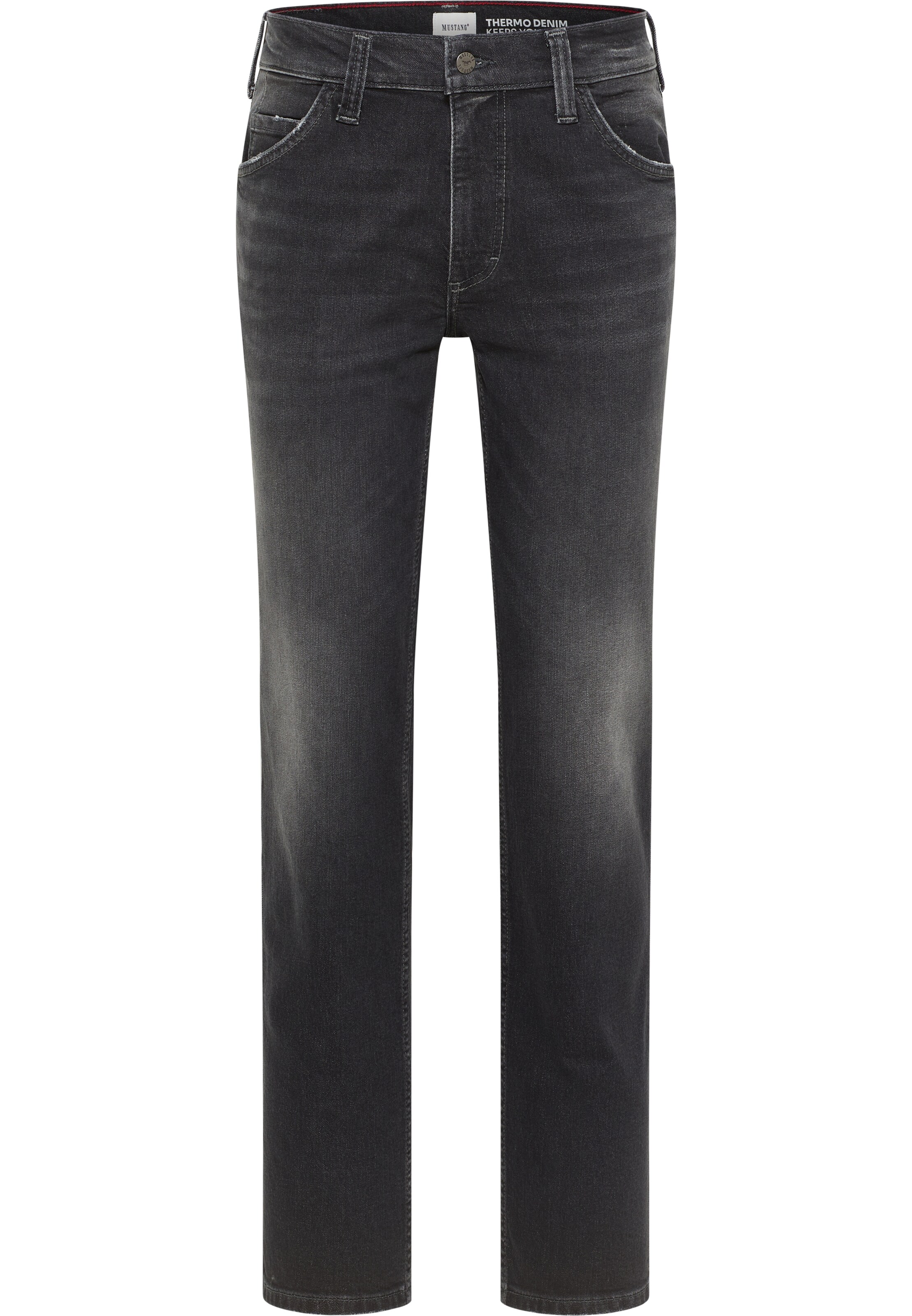 MUSTANG Regular Jeans in Black: front