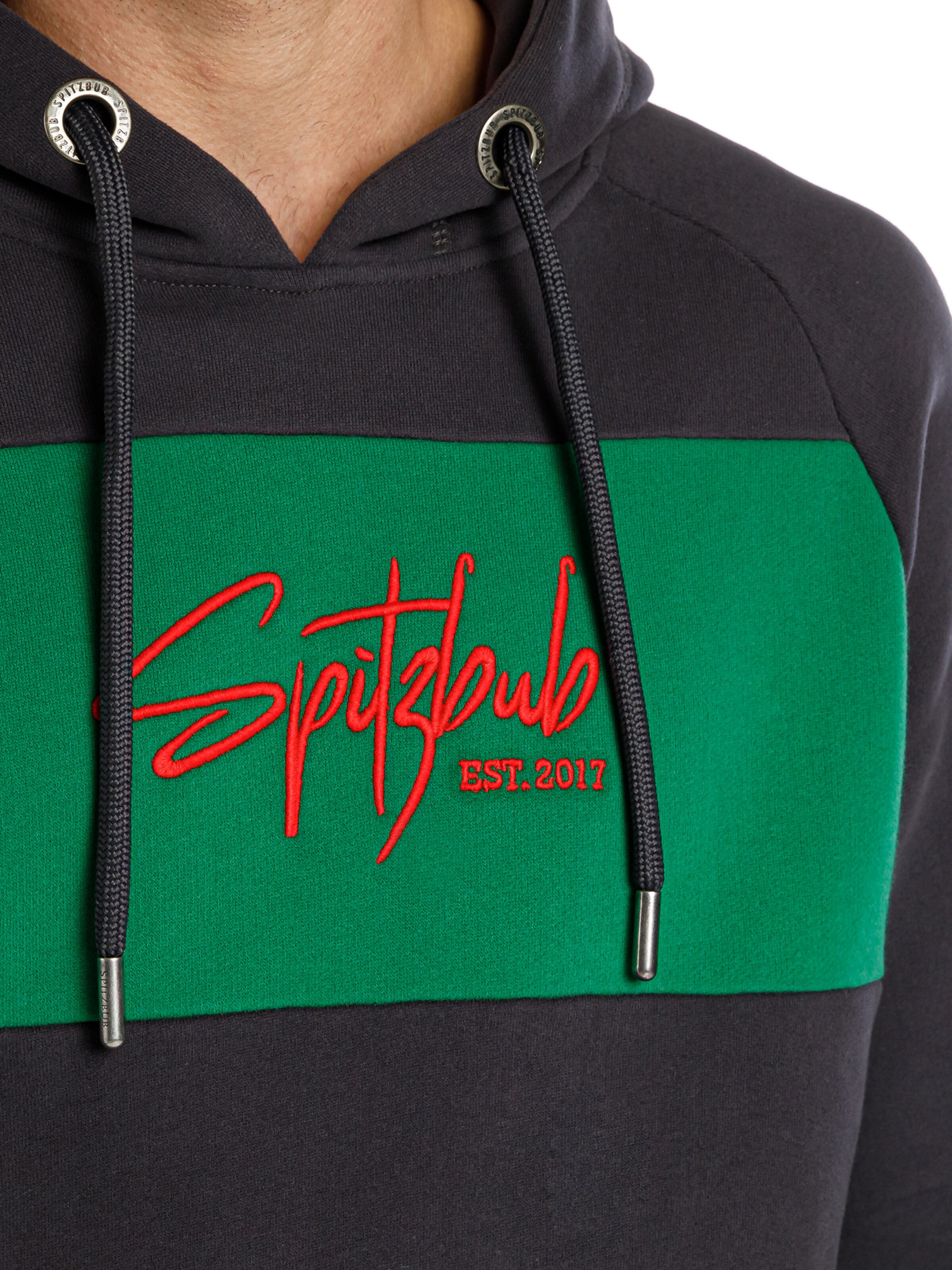 SPITZBUB Sweatshirt' Unframed Street' in Grau
