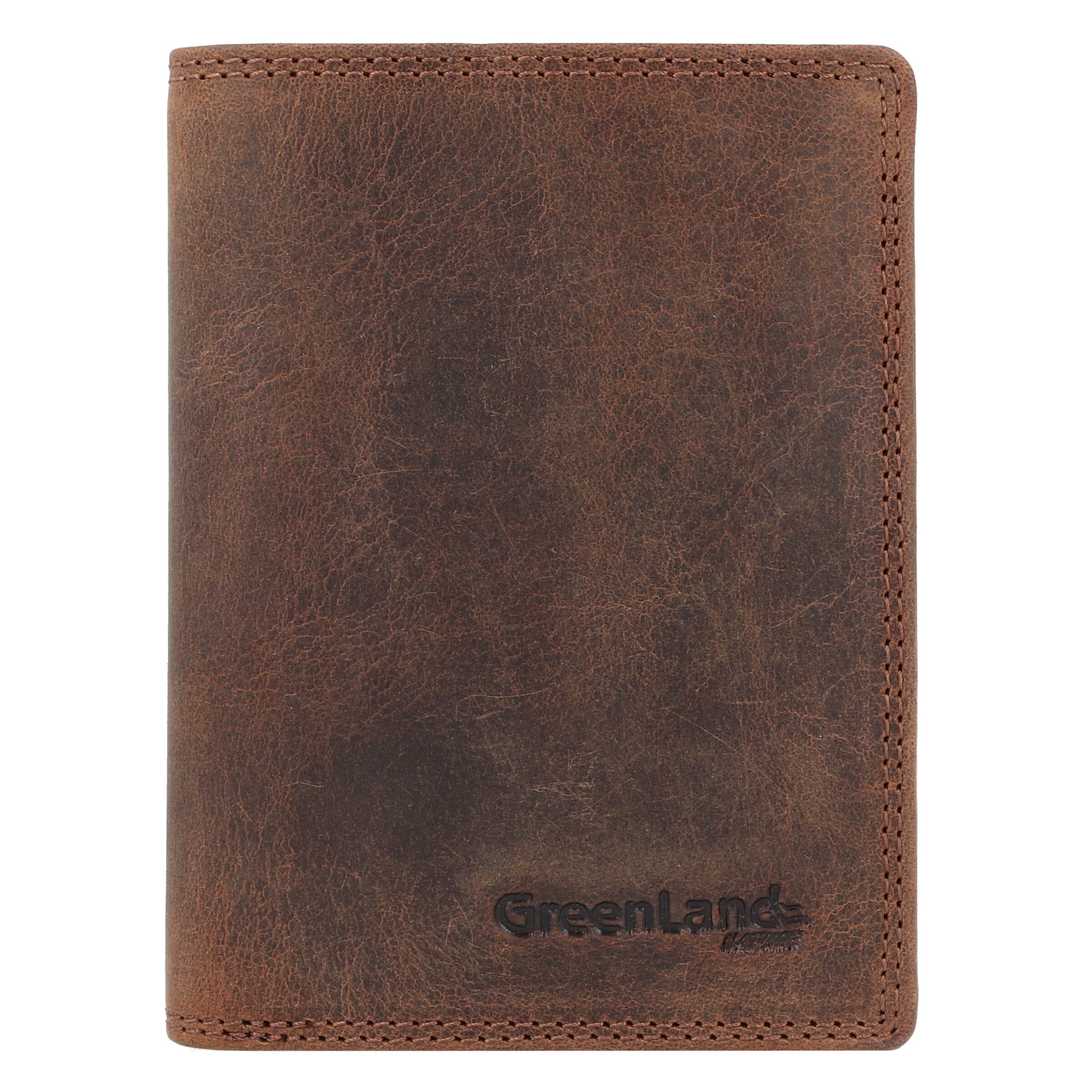 Greenland Nature Wallet in Brown: front