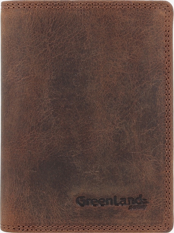 Greenland Nature Wallet in Brown: front