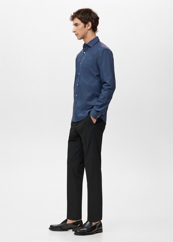MANGO MAN Regular fit Button Up Shirt 'Play' in Blue