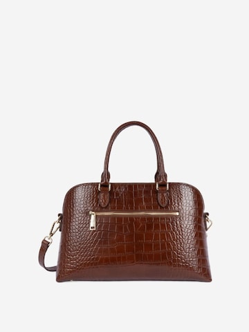 LANCASTER Paris Schoudertas 'Lancaster Sac demi lune Zippé L Exo 524-114 Châtaigne' in Bruin