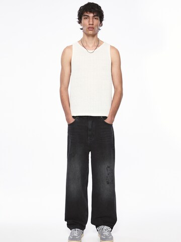 Pull&Bear Loosefit Jeans i sort