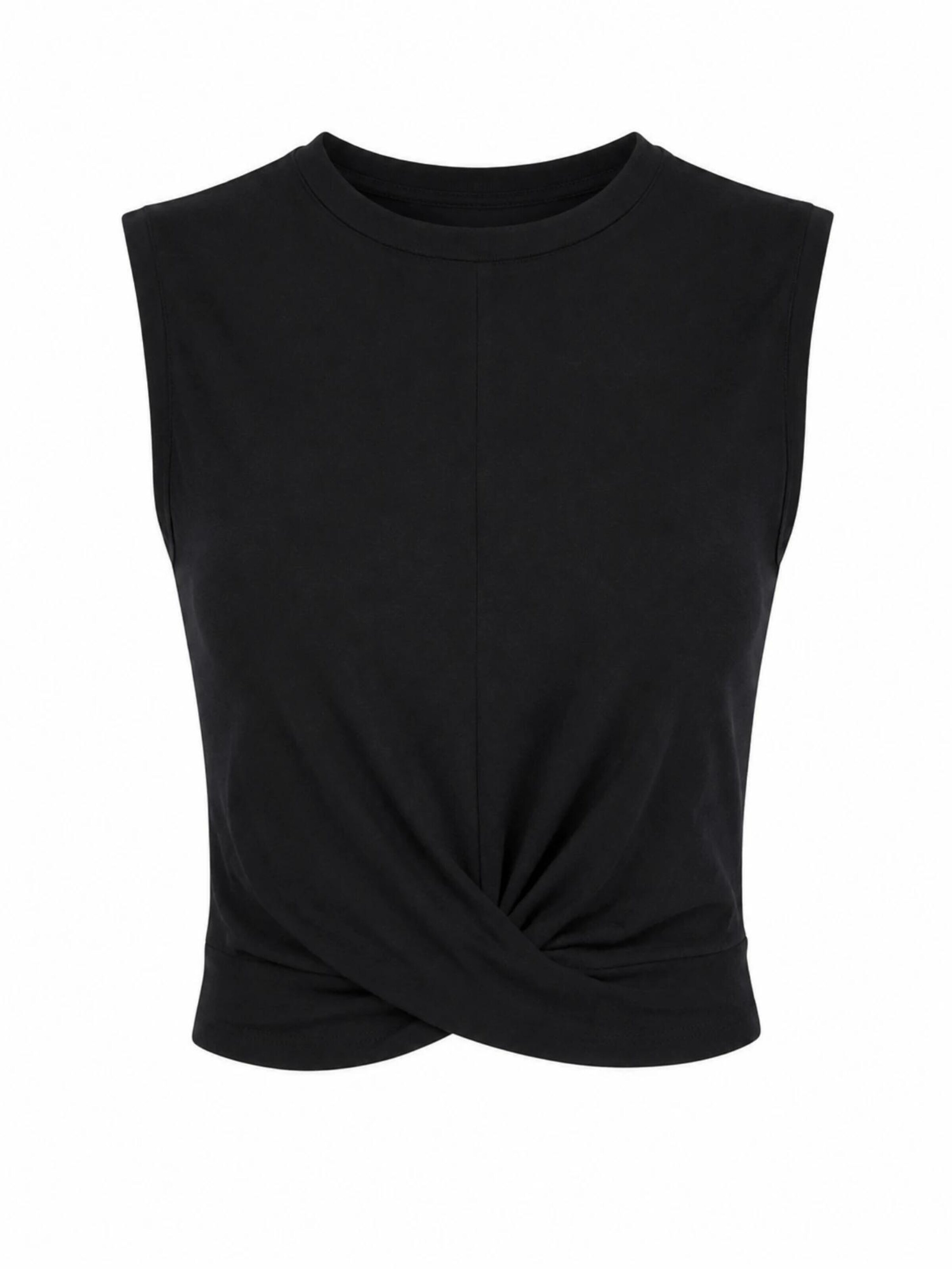 True North Top 'Damen Twist Tanktop' in Black: front