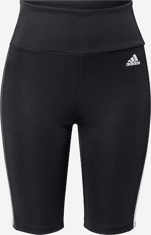 ADIDAS SPORTSWEAR - Skinny Calças de desporto em preto: frente