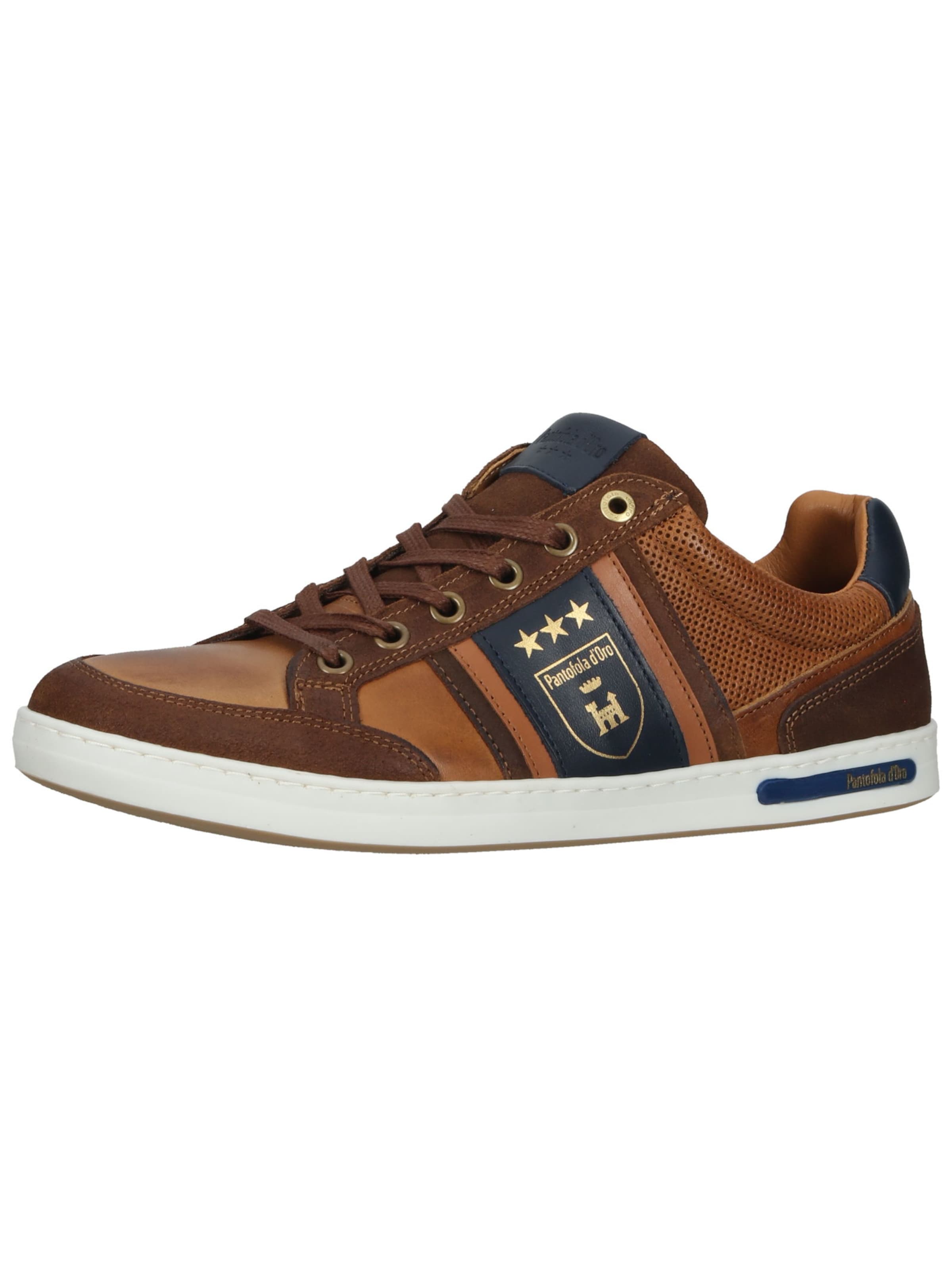 Baskets basses PANTOFOLA D'ORO en marron : devant