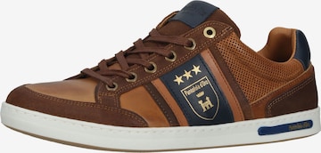 Baskets basses PANTOFOLA D'ORO en marron : devant