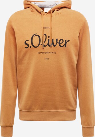 s.Oliver Sweatshirt in Bruin: voorkant