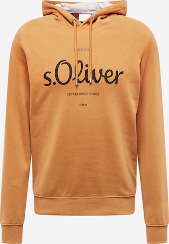 s.Oliver - Sweatshirt em castanho: frente