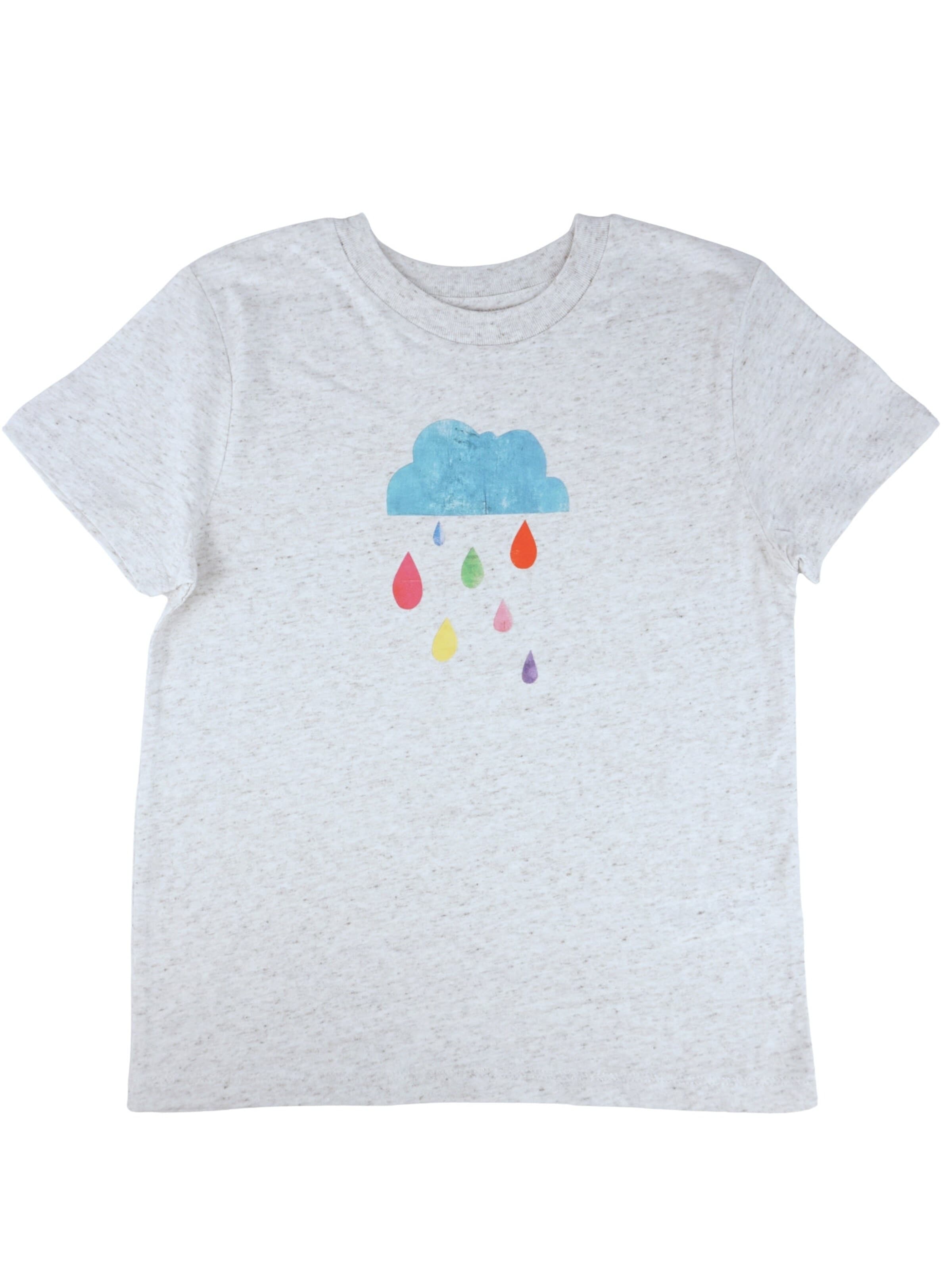 MelaDi Shirt 'Regenwolke'‌‌‌‌‌ in Weiß: Vorderseite