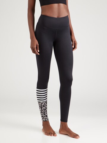 Hey Honey Skinny Sportovní kalhoty – černá: přední strana