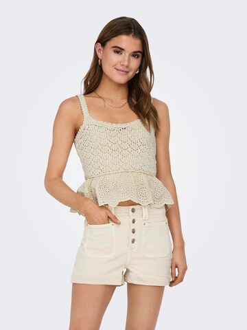 Tops en tricot 'Chrissia' ONLY en beige : devant