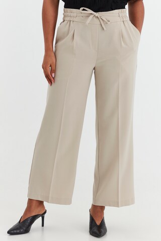 b.young Loosefit Pantalon in Beige: voorkant