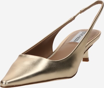 STEVE MADDEN Лодочки с открытой пяткой 'Kari' в Золотой: спереди