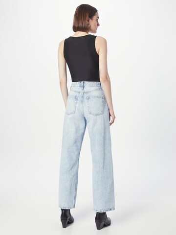 Wide leg Jeans de la River Island pe albastru