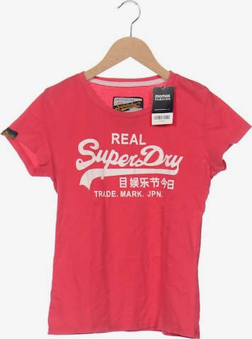 Superdry T-Shirt S in Pink: predná strana
