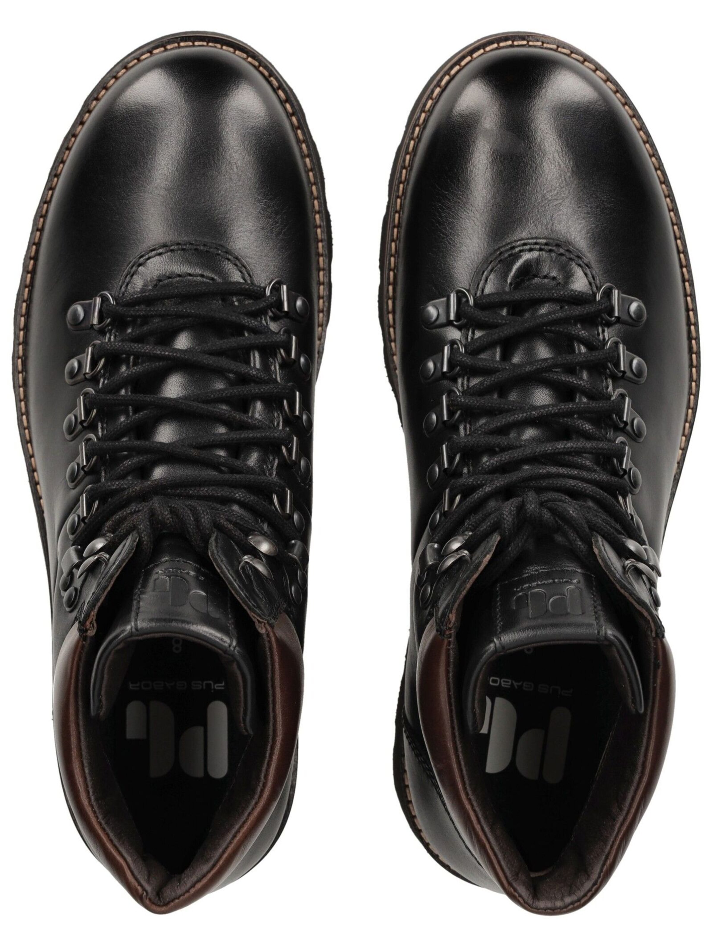 Boots stringati di Pius Gabor in nero