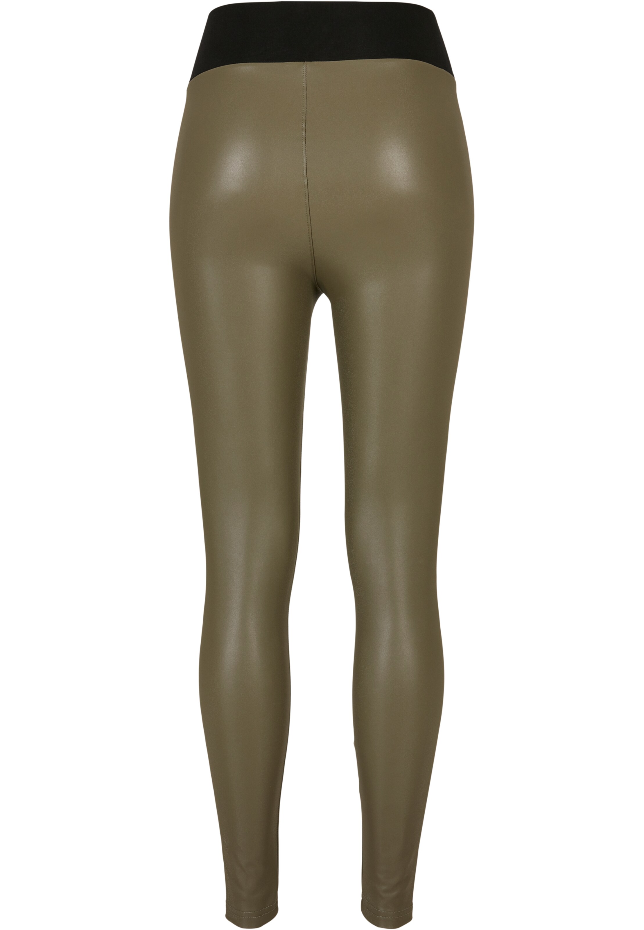 Urban Classics - Skinny Leggings em verde