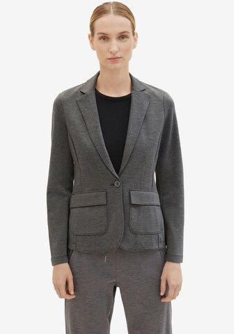 TOM TAILOR Blazer in Grey: front