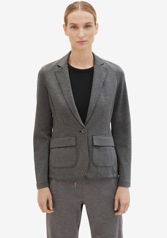 TOM TAILOR Blazer in Grey: front