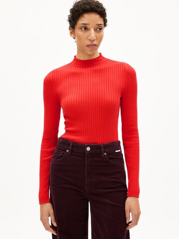 ARMEDANGELS Strickpullover ALAANIA in Rot: Vorderseite