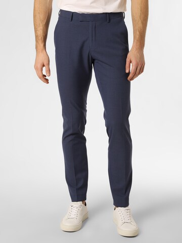 Finshley & Harding Slimfit Pantalon ' California ' in Blauw: voorkant