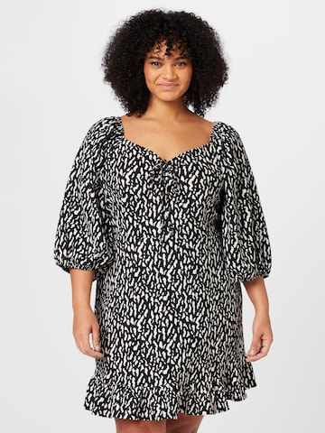 Dorothy Perkins Curve Dress in Black: front