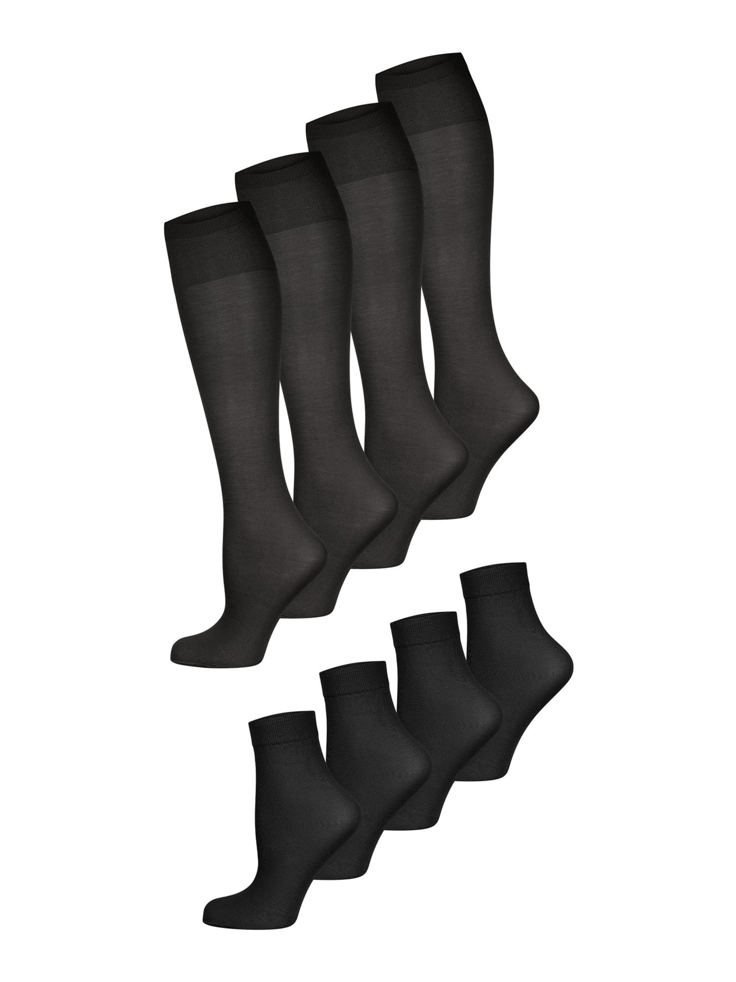 Nur Die - Meias ' Strümpfe & Söckchen Cotton 60 DEN ' em preto: frente