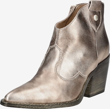 Bottines Nero Giardini en or : devant