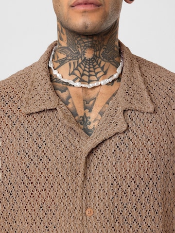 Regular fit Camicia 'Arjan' di Dandalo in marrone