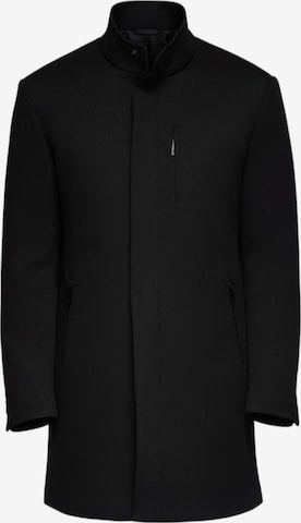 Ombre Mantel in Schwarz: Vorderseite