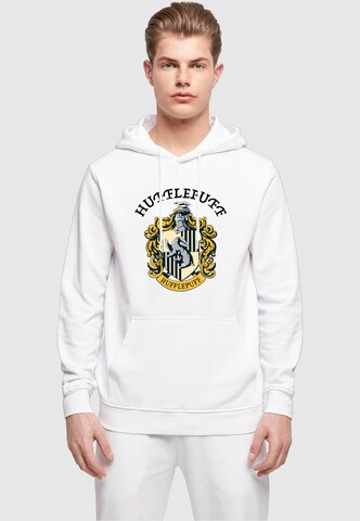 ABSOLUTE CULT Sweatshirt 'Harry Potter - Hufflepuff' in White: front