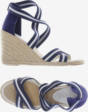 Lauren Ralph Lauren Sandals & High-Heeled Sandals in 38 in Blue: front