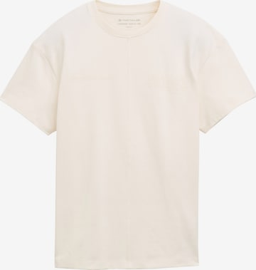 T-Shirt TOM TAILOR en blanc : devant