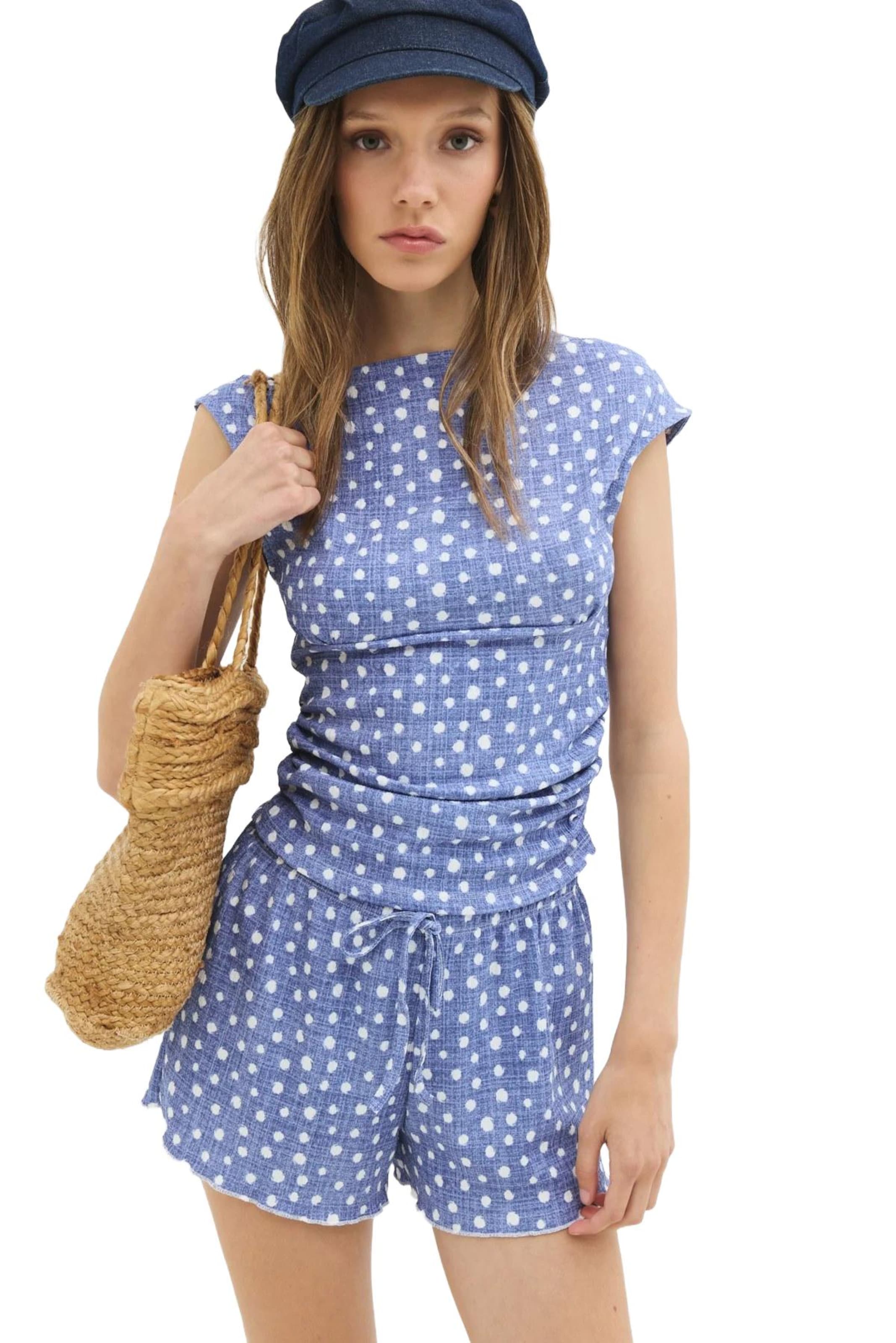 No Matter What Blouse in Blue